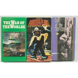 The War of the Worlds Forbidden Planet Day of the Triffids VHS TAPES Sci-Fi